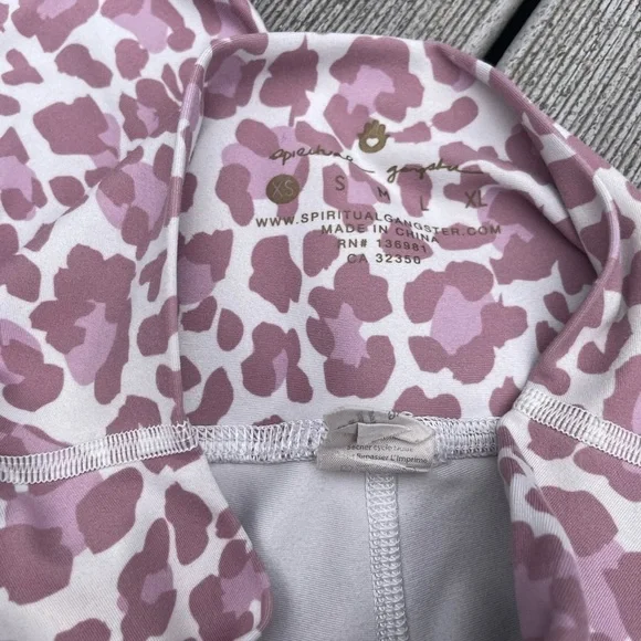 SPIRITUAL Gangster Intent High Waist 7/8 Legging Desert Leopard Print XS - Picture 4 of 5